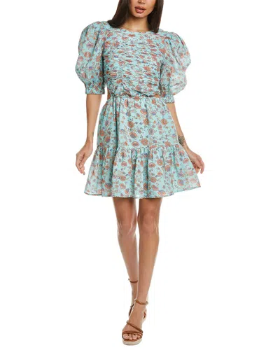 SEA NY BRITA PRINT SMOCKED DRESS