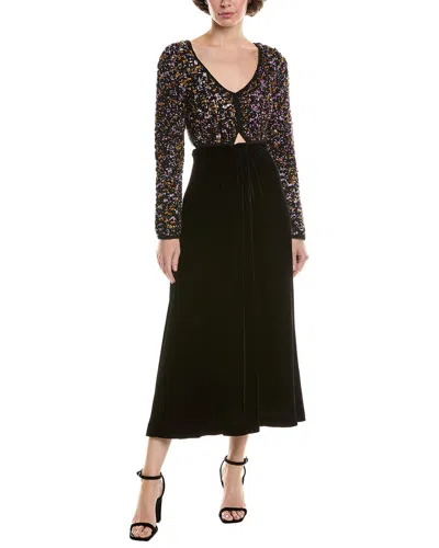 SEA NY SEA NY CERES CROCHET WOOL & SILK-BLEND MIDI DRESS