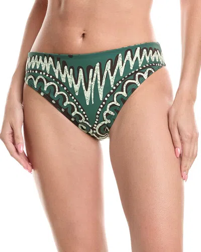 Sea Ny Charlough Print Bikini Bottom In Green