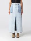 Sea Ny Skirt  Woman In Gnawed Blue