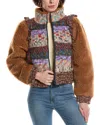 Sea Ny Felicity Wool & Linen-blend Jacket In Brown