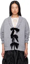 SEA NY GRAY MARIELLA CARDIGAN