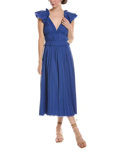 SEA NY SEA NY GRIER PLEATED MIDI DRESS