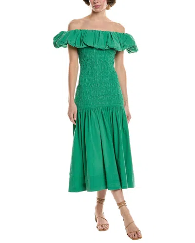 SEA NY SEA NY JUNI OFF-THE-SHOULDER MIDI DRESS