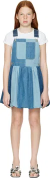 Sea Ny Kids Blue Elle Denim Dress In Blue
