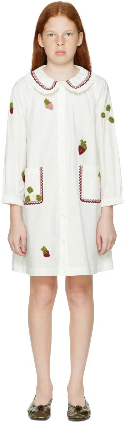 Sea Ny Kids White Callie Dress In Cream