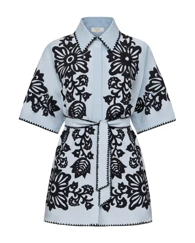 Sea Ny Liliana Shirt Dress In Blue