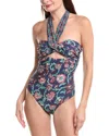 Sea Ny Luna Print Halter Neck One-piece