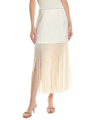 Sea Ny Pari Fringe Skirt In White