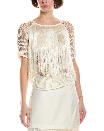 Sea Ny Pari Fringe Top In White