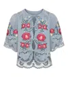 Sea Ny Rosaline S/s Top In Gray