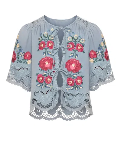 Sea Ny Rosaline S/s Top In Gray