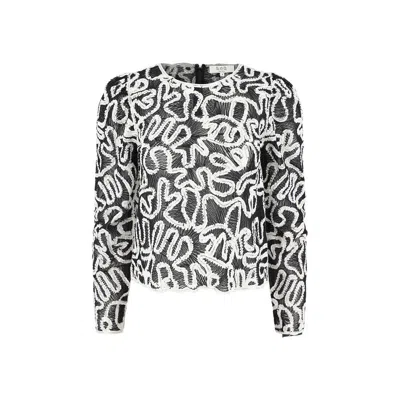 Sea Ny Sea Women's Alice Embroidery Battenberg Top, Multi