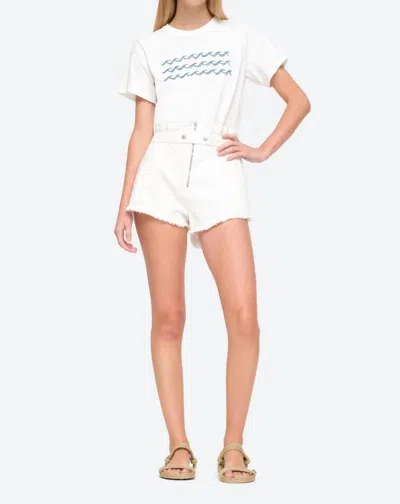 Sea Nyla Twill Shorts In Cream In White