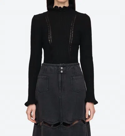 Sea Paco Riva Turtleneck Sweater In Black
