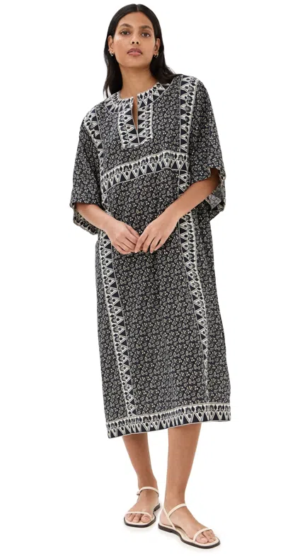 Sea Panna Color Block Caftan Multi