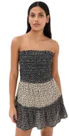 Sea Panna Color Block Smocked Coverup Multi In Multi