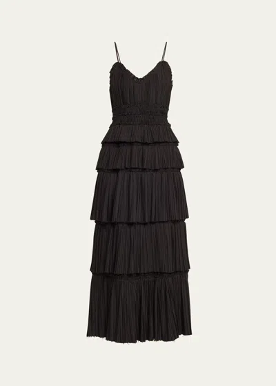 Sea Parcie Crinkled Tank Dress In Black