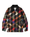 Sea Patchwork Quilted Jacket In Black