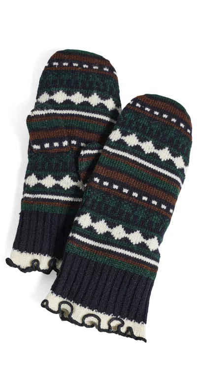 Sea Patton Knit Mittens Multi
