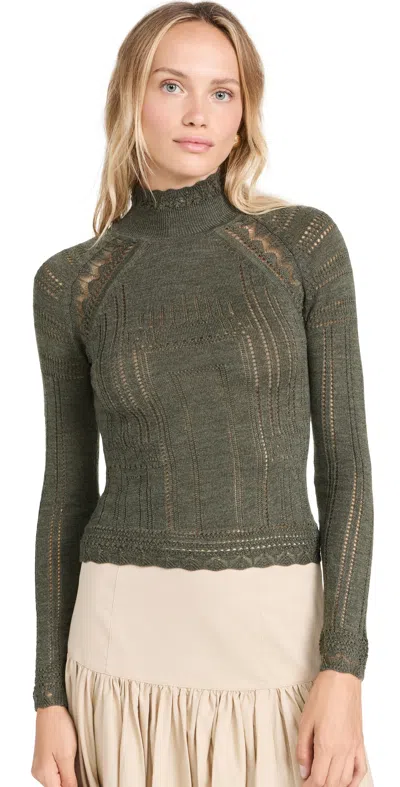 Sea Paxton Knit Turtleneck Olive