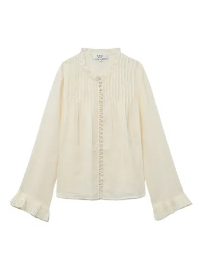 Sea Pearl-embellished Blouse In White