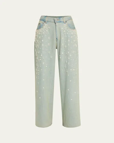 Sea Perlette Baggy Jeans In Blue