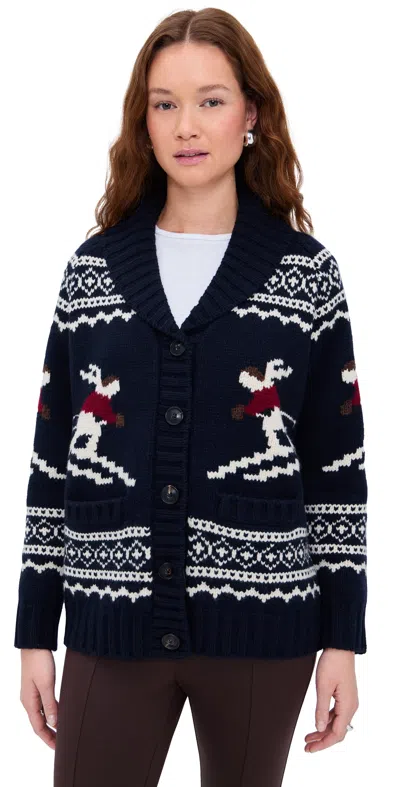 Sea Phillipa Knit Cardigan Multi In Blue