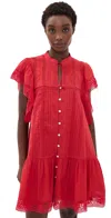 Sea Pippa Solid Mini Dress Red In Multi