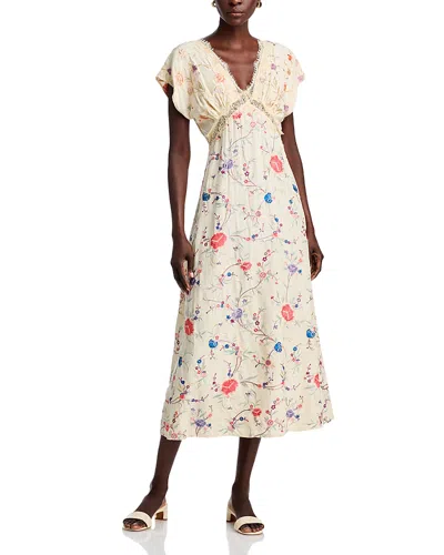 Sea Priscilla Embroidered Dress In Cream