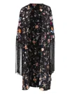 Sea Priscilla Floral-embroidered Fringed Jacket In Black