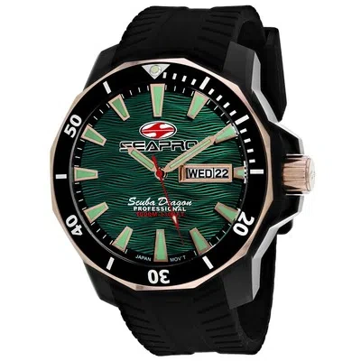 Pre-owned Sea Pro Seapro Men's Scuba Dragon Diver Limited Edition 1000 Meters Green Dial Watch -