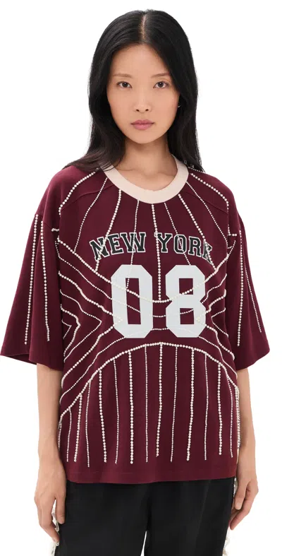 Sea Quinn T-shirt Burgundy