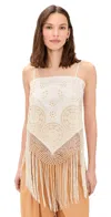 Sea Rafina Eyelet Top Cream In Neutral