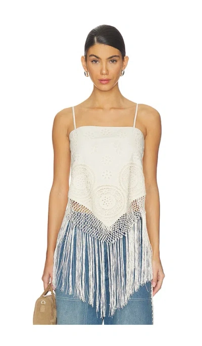 Sea Rafina Eyelet Top In White