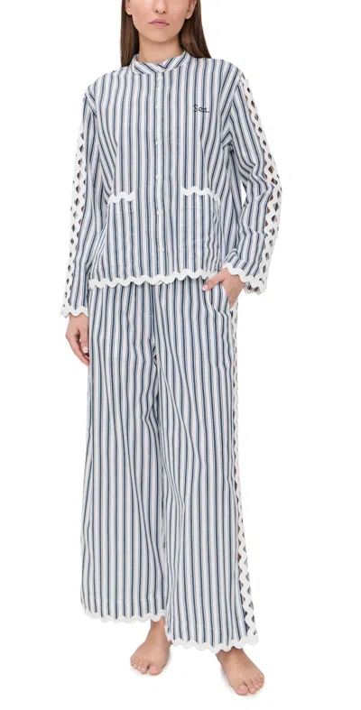 Sea Richa Sleepwear Pajama Set Multi In White