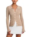 Sea Ruby Knit Polo Top In Neutral
