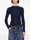 Sea Ruby Long-sleeve Sweater In Blue