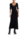 Sea Ruby Midi Dress In Black