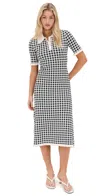 Sea Saige Gingham Knit Midi Dress Multi