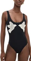 Sea Sally Crochet One Piece Black In Black
