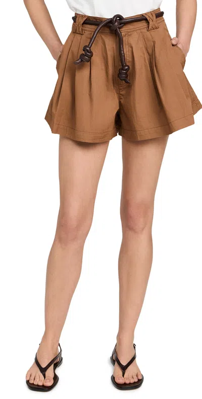 Sea Samaka Shorts Caramel In Brown