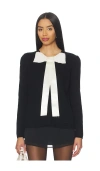 Sea Seraphine Solid Knit Cardigan In Black