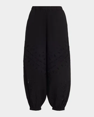 Sea Shanna Lace Loose-fit Pants In Black