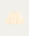 Sea Shanna Lace Three-quarter Sleeve Top In Neutral