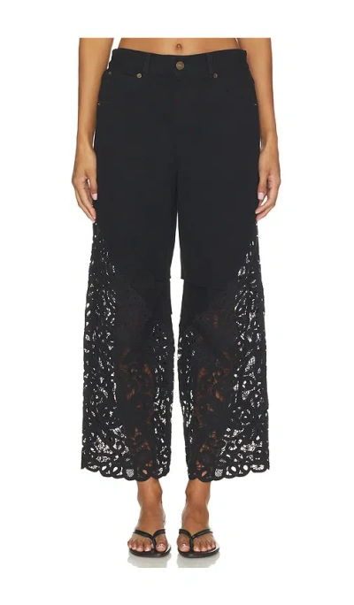 Sea Shiloh Embroidered Jeans In Black