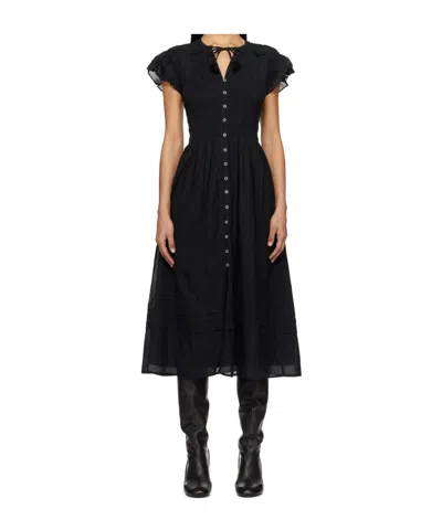 Sea Short Sleeve Dress In Black