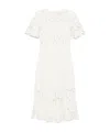 Sea Short Sleeve Dress In White