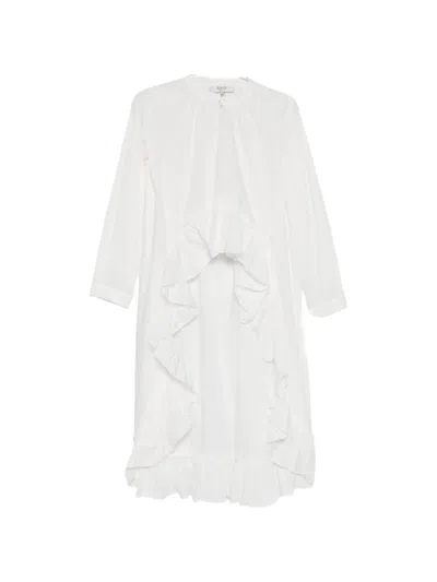 Sea Solene Ruffled Top In White