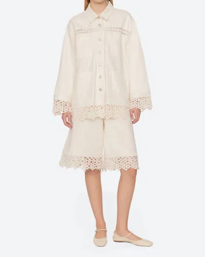 Sea Stasia Denim Jacket In Cream In White